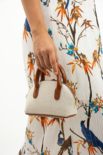Valu Accessorize Kadın Keten Çapraz Askılı Mini Omuz Ve El Çantası