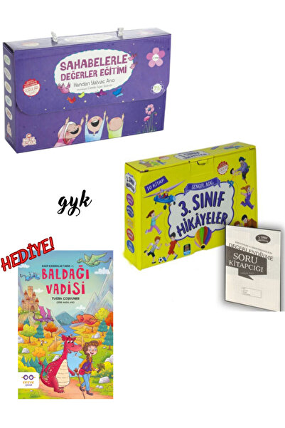 Nesil Çocuk Yayınları 2. ve 3.Sınıflar İçin Sahabelerle Değerler Eğitimi - 3. Sınıf Hikayeler Seti -Baldağı Vadisi(HEDİYE)