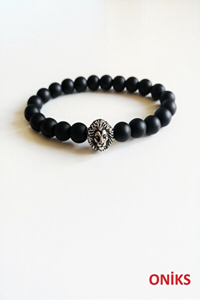badeaccessories Certified Lion Men's Natural Stone Bracelet