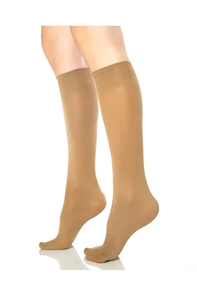 Desimo 3-Piece Women's Micro 40 Knee-high Skin Color Pantalon Socks