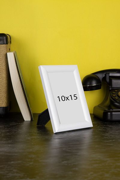 Araste White Picture Photo Frame with 10X15 Legs