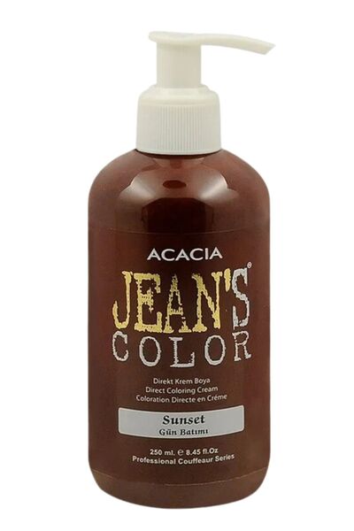 jeans color Amonyaksız Su Bazlı Favori Boya Seti 250 ML (Gün Batımı - Turuncu)