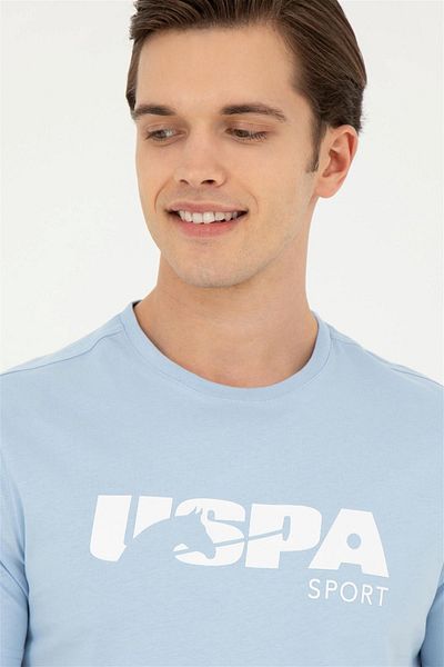 U.S. Polo Assn. Мъжка светлосиня тениска ELİFSU BUTIKHOME