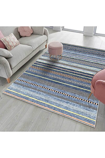 VİVİCAHOME Modern Dijital Baskı Dört Mevsim Yıkanabilir Kaymaz Taban Salon Halısı Mutfak Halısı Yolluk YVH