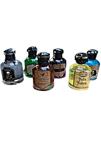TheDarknessUnicorn 6lı Set Iksir Büyük Boy Özel Seri Mühürlü Halloween Büyülü...