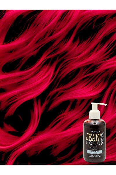 Acacia Jean's Color Koyu Kızıl 250ml. Deep Red Amonyaksız Balyaj Renkli Saç Boyası
