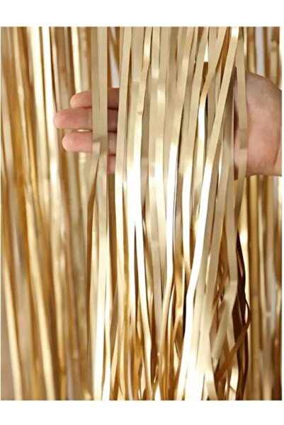 aşkın concept Gold Altın Mat Renk Arka Fon Kapı Perdesi Çift Taraflı 100*200