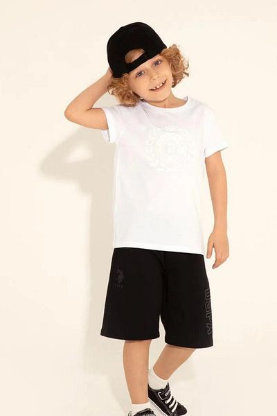 U.S. Polo Assn. Μπλουζάκι για αγόρι με λαιμόκοψη