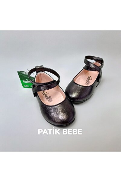 PATİK BEBE Πλατινένια πολύχρωμα κοριτσίστικα ορθοπεδικά κομψά παπούτσια μπαλαρίνας που τυλίγουν τον αστράγαλο