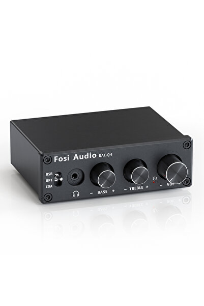 Fosi Audio Q4 Mini DAC Oyun Stereo Kulaklık Amplifikatörü, USB/Optik/ - Analo...