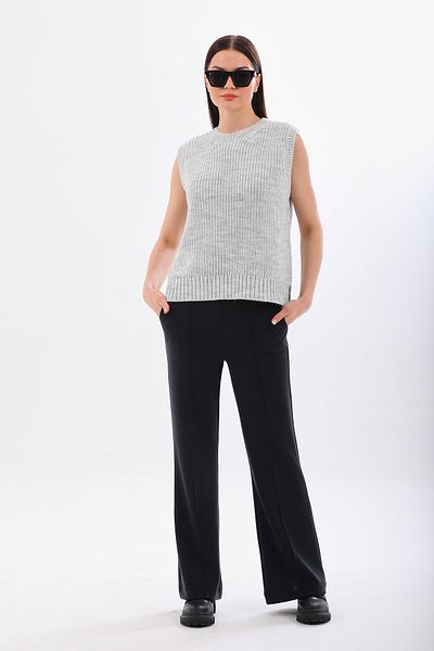 Barbara Baileys Gray Melange Thessaloniki Knitted Women's Sweater
