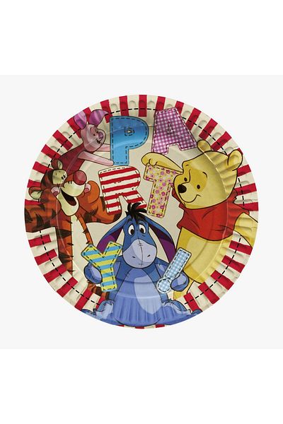 Parti Furyası Winnie The Pooh 24-Person Birthday Banner Set