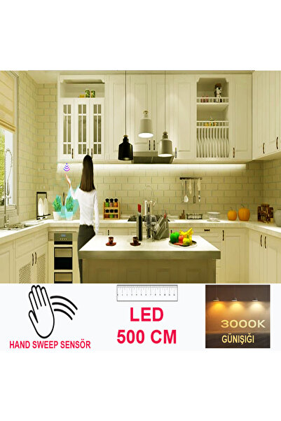 ELEKTROLED EL YAKLAŞIM SENSÖRLÜ ŞERİT LED IŞIK MUTFAK İÇİN LED 5 METRE (LÜTFE...