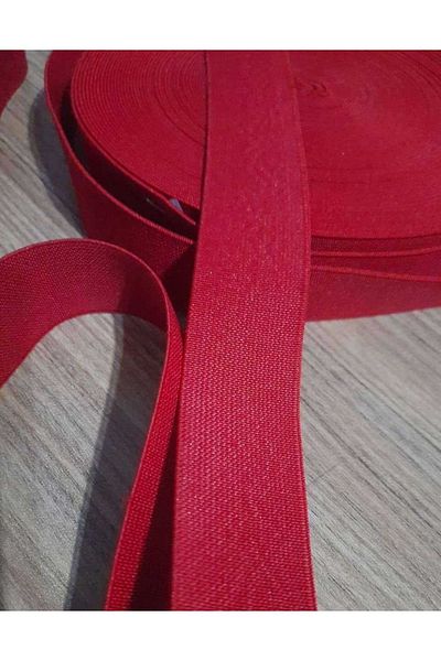 İMREN AKSESUAR Red 3 cm Super Rubber Waist, Frost and Leg 1 Pack 3 Meters