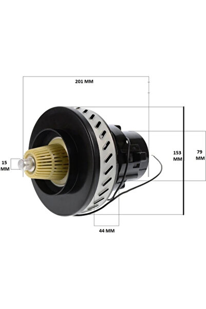 Genel Markalar İHLAS SÜPÜRGE UYUMLU MOTORU LIBELLA 220V 1200W  BAKIR SARGILI