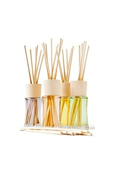 Aker Hediyelik Bambu Koku Çubuğu 30 Adet Ahşap Rattan Koku Çubukları Odun Rat...