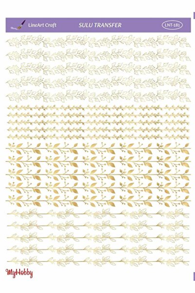 LİNEART Lineart Altın Sarısı Sulu Transfer LNT181 25x35cm