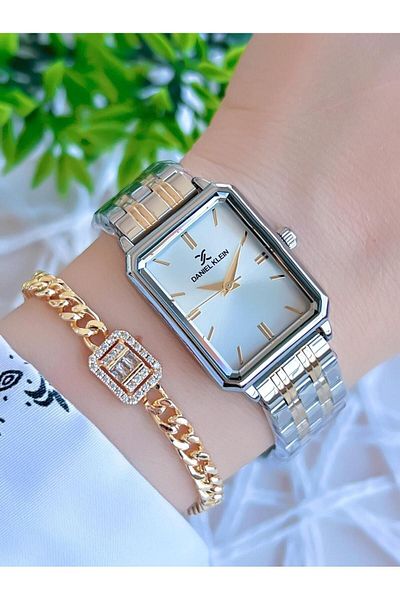 Daniel Klein BDKE.1.10614.6 Daniel Klein Steel Cord 30 Mt Water Resistant Women's Wristwatch+Bracelet