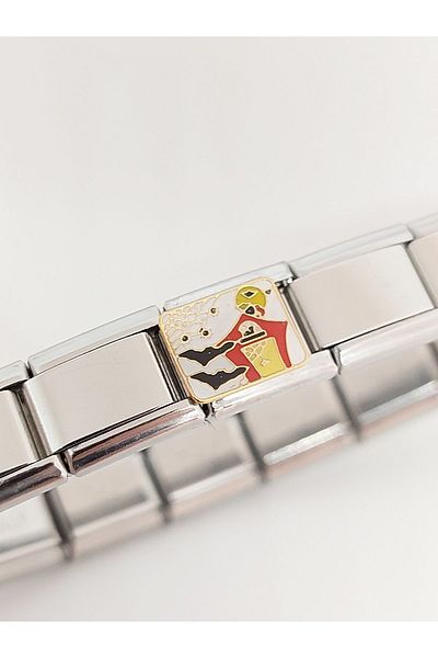 RoseCo00 Italian Steel Bracelet Charm