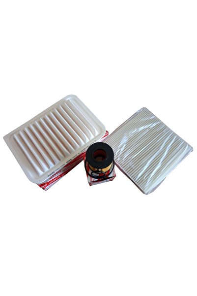 Krugger 2011-2018 Toyota Corolla Filtre Bakım Seti Benzinli Motorlar Için Hava Polen Yağ Filtresi