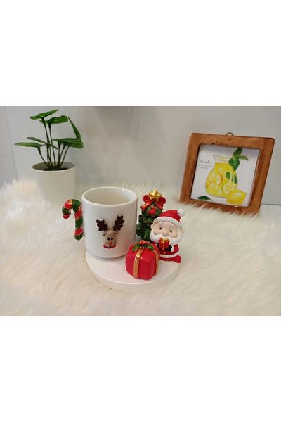 Aura design New Year's Christmas Santa Claus Themed Coffee Cup Model