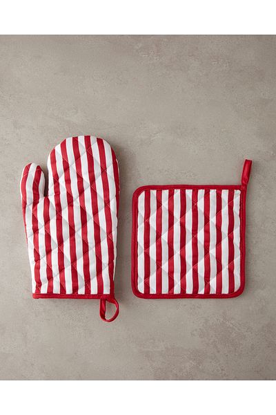 English Home Red Chef Polyester Kitchen Set of 2