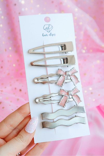 DEEFWEAR Set de 6 catarame cu stea Y2k