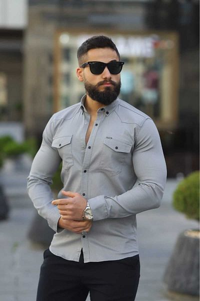 Artı1 Gray Denim Shirt