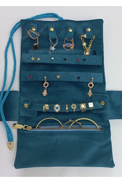 Moda fiesta Organizator za nakit, sklopivi rolni organizator za nakit Torba u...