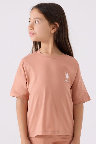 U.S. Polo Assn. Us Polo Assn Girl's Pink Bermuda Set