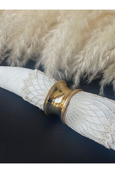 zucace خاتم منديل ذهبي أنيق