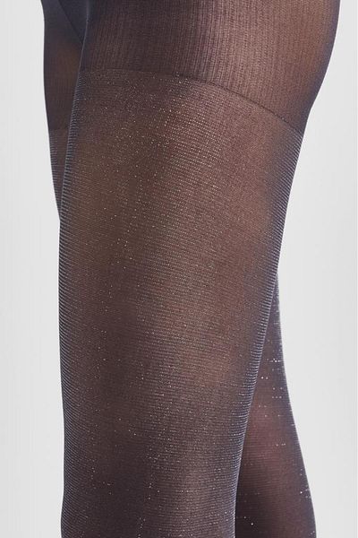 Bolero 2 Pack Women's Anthracite Glitter Pantyhose