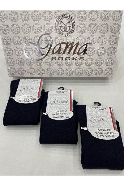 Gama Çorap 3 κομμάτια από βαμβάκι Gaze χωρίς ελαστικό (διαβητικό) νάιλον 100% φυσικές λεπτές καλοκαιρινές ανδρικές κάλτσες