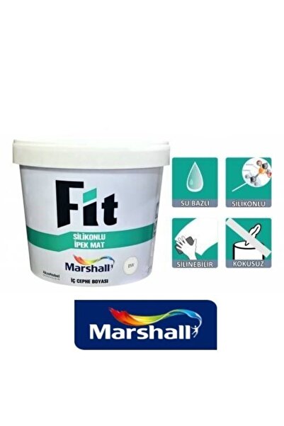 Marshall Fit Silikonlu Ipek Mat Duvar Boyası 10 Kg Akarsu