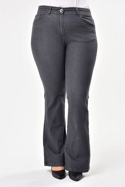 Era Lisa Flared Leg Lycra Plus Size Jeans Trousers