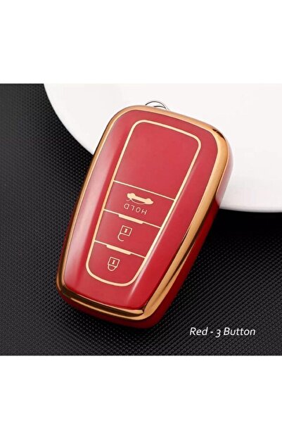 ŞENYILDIZ AKSESUAR تويوتا C-hr كورولا راف 4 لاند كروزر - حافظة مفاتيح ذات 3 م...