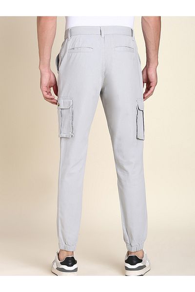Dennis Lingo By Styli Solid Casual Trouser with Cargo Pocket
