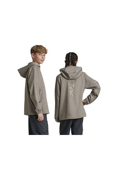 adidas Children's Casual Brown Jacket - J Dy Lk Tt, IV9633
