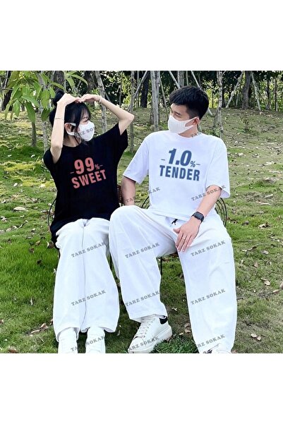 Tarzsokak Noul sezon Tir Harajuku Style Couple Lover Couple - 2 piese