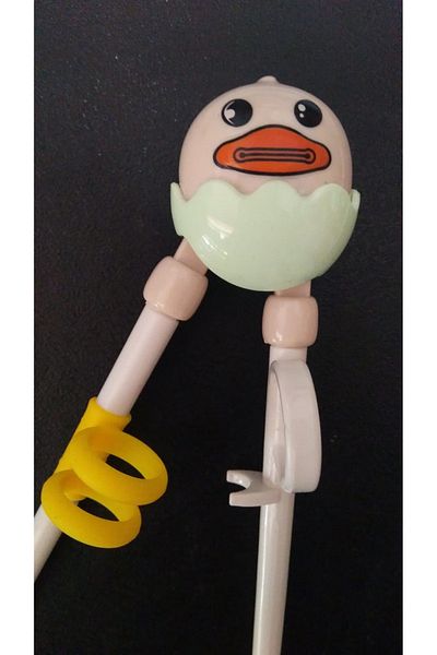 Rainbow Educational Children's Chopstick with Chick Pattern