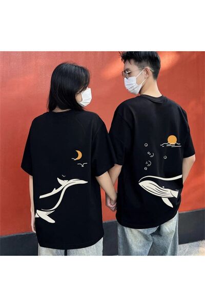 Tarzsokak Noul sezon Tir Harajuku Style Couple Lover Couple - 2 piese