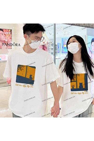 Tarzsokak Noul sezon Tir Harajuku Style Couple Lover Couple - 2 piese