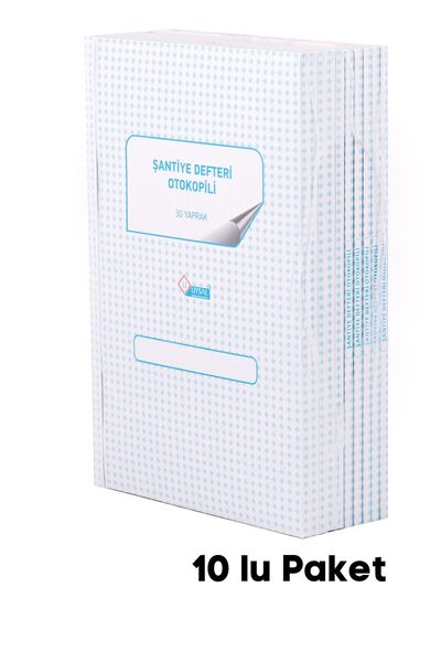 UYSAL Şantiye Defteri 3 Nüsha 30 Yaprak (10 Lu Paket)