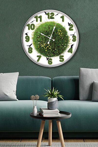 EMYA HOME Ceas de perete cu iarbă - 29 cm