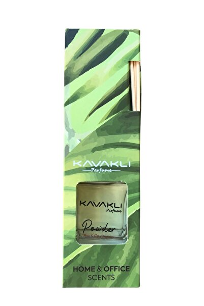 KAVAKLI Pudra Kokulu Bambu Çubuklu Oda Kokusu - 100 ml Ferahlatıcı Ev Parfümü