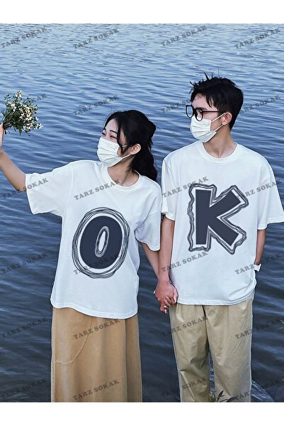 Tarzsokak New Season Tir Harajuku Style Couple Lover Couple Ρούχα - 2 Τεμάχια