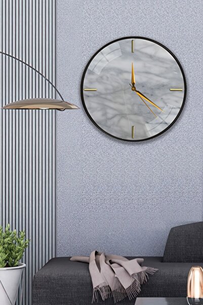 EMYA HOME ساعة رخام - 29 سم