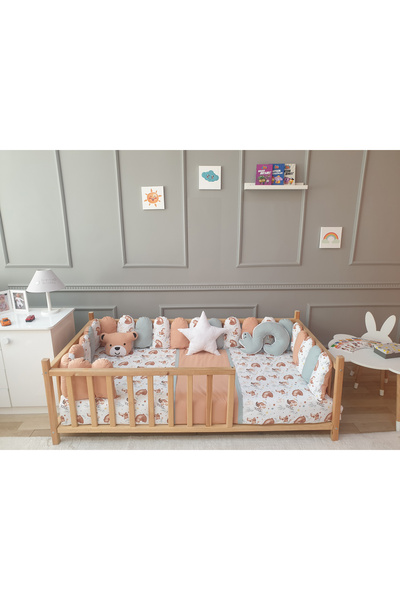 Yuar Baby Montessori Beşik Uyku Seti - Çit Kenar Koruma