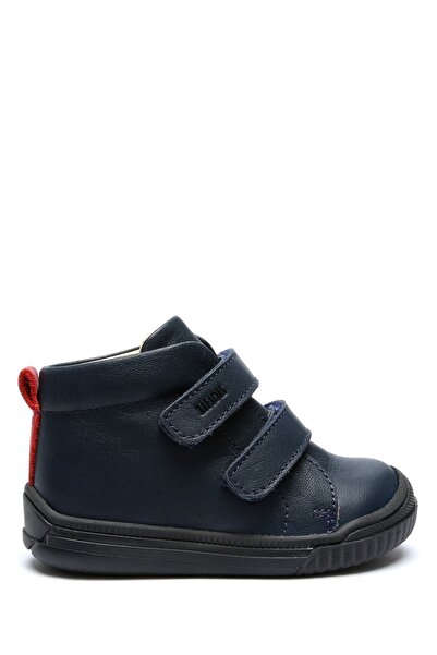 Kifidis GT08 Kifidis-Kids First Step Unisex Kids Leather Shoes 21-25-21 - Navy Blue Leather