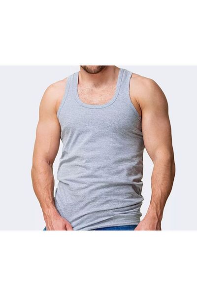 EŞYILDIZ Wife Star 6 Pcs Gray Male Undershirt